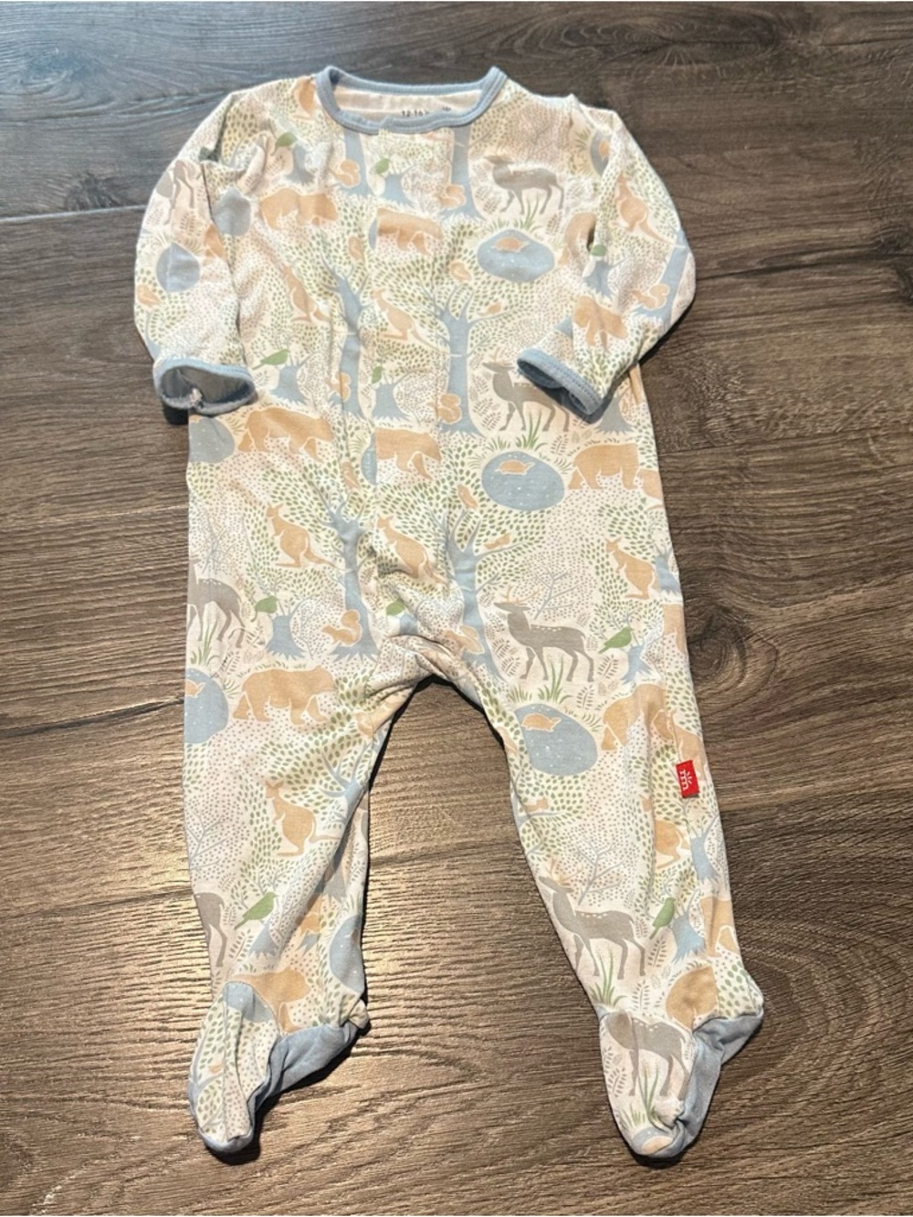 3-6m Baby Magnetic Me Woodland Animals Modal Sleeper Pajama